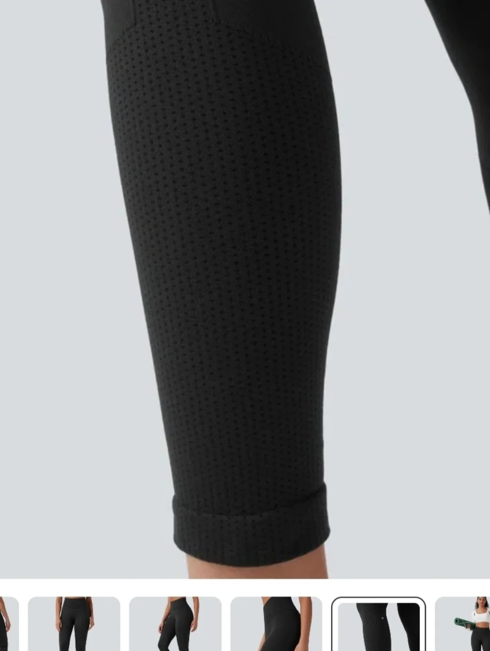 Halara Gray 7/8 Length Leggings - Picture 4 of 5